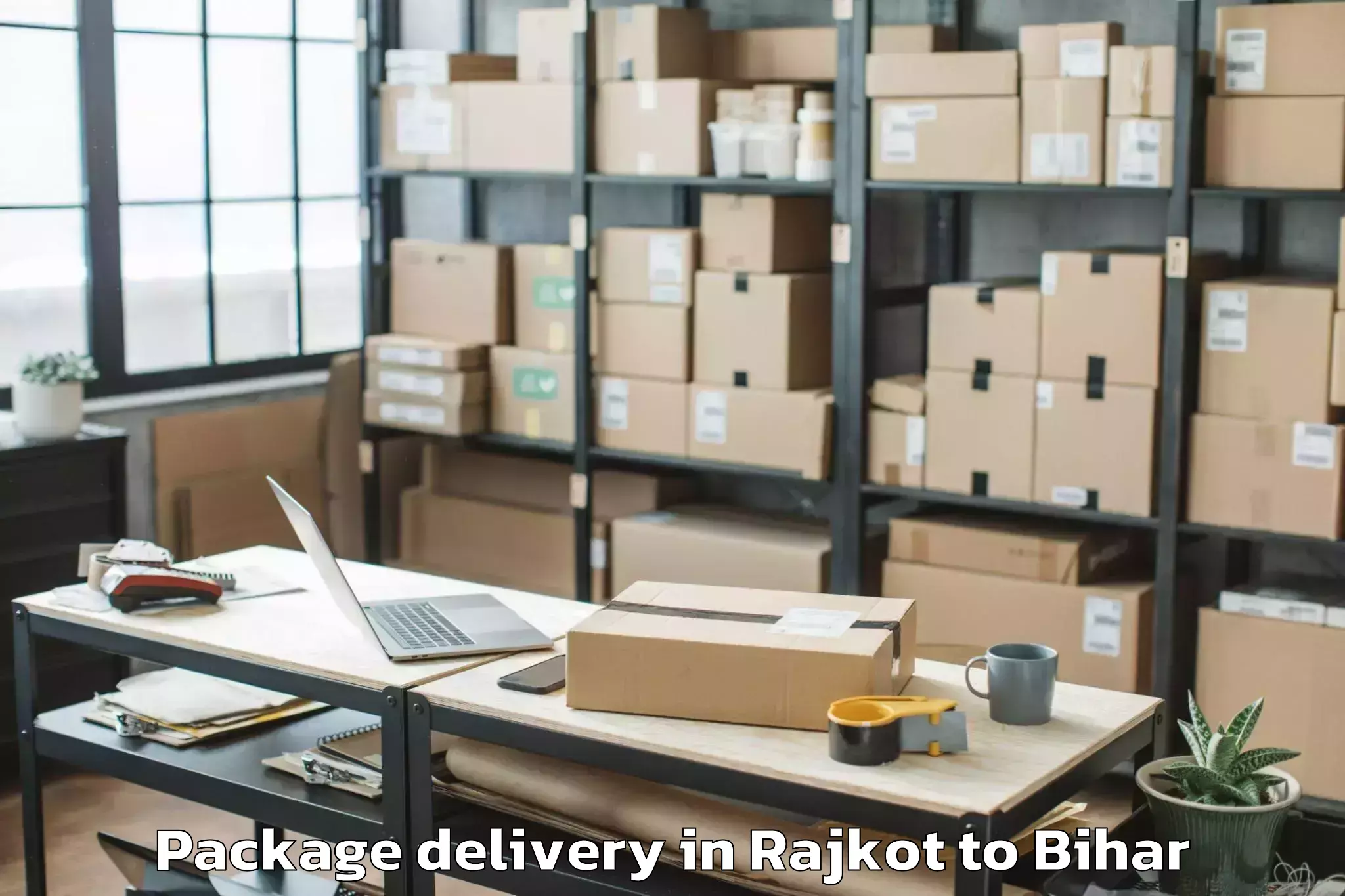 Trusted Rajkot to Rajauli Package Delivery